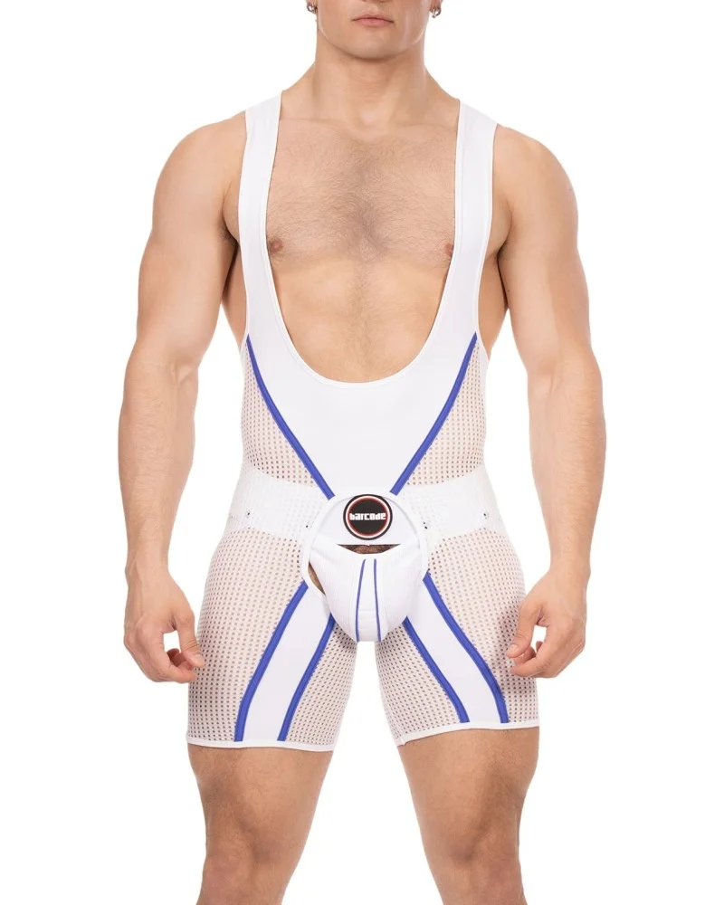 Body Backless Krish Blanc-Bleu sextoys et accessoires sur La Boutique du Hard