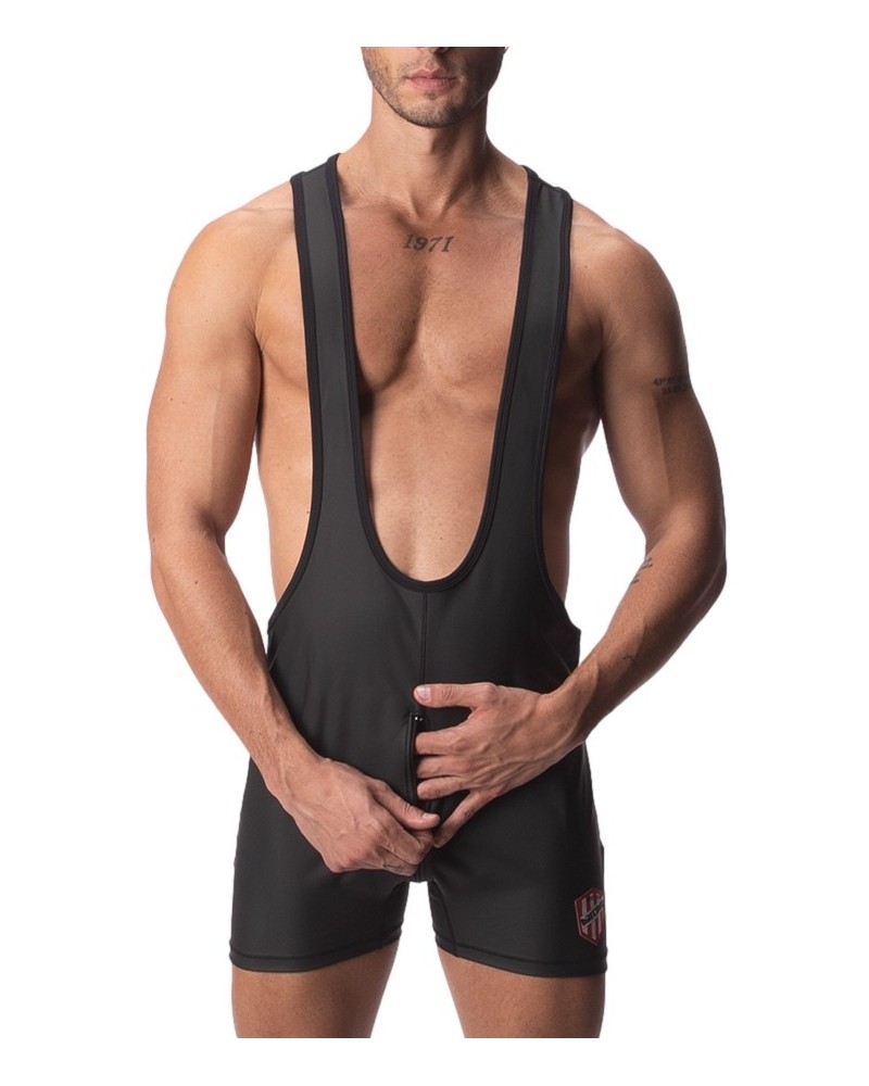 Body Singlet avec Zip DICK Noir sextoys et accessoires sur La Boutique du Hard