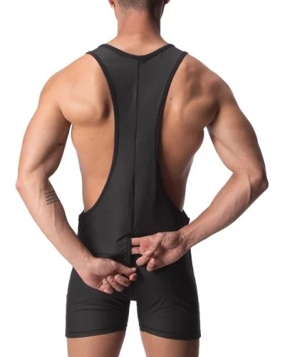 Body Singlet avec Zip DICK Noir sextoys et accessoires sur La Boutique du Hard