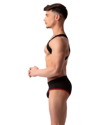 Slip Sicile Noir-Rouge sextoys et accessoires sur La Boutique du Hard