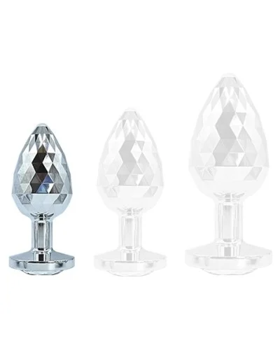 Plug Ikonik Diamond S 6 x 2.7cm Argent sextoys et accessoires sur La Boutique du Hard