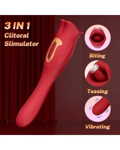 Stimulateur Anulingus avec Gode Lips Tongue 10 x 3.4cm sextoys et accessoires sur La Boutique du Hard