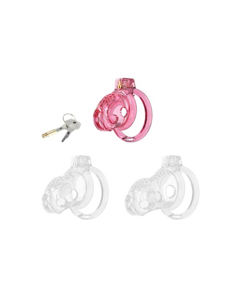 Cage de Chasteté Lock Hole S 6 x 3.6cm Rose sextoys et accessoires sur La Boutique du Hard