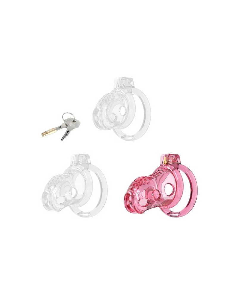 Cage de Chasteté Silicone LOCK HOLE L 8.5 x 4cm Rose sextoys et accessoires sur La Boutique du Hard