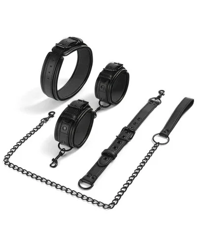 Attaches Poignets-Cou Neckist Noires sextoys et accessoires sur La Boutique du Hard