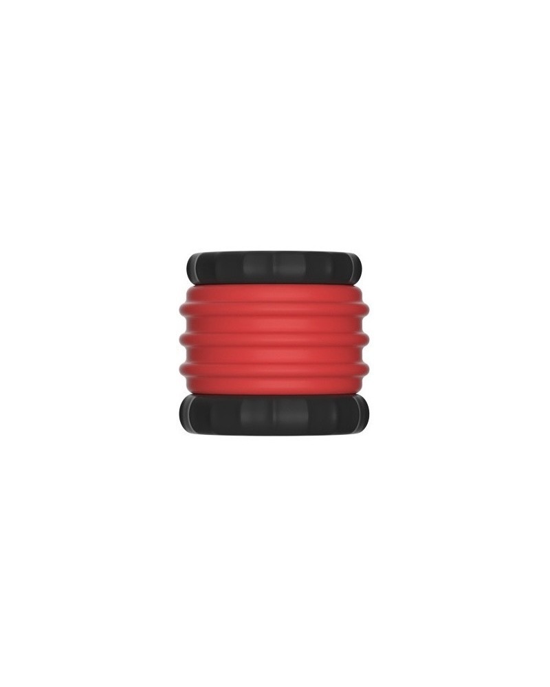 Ballstretcher Soqlo 35 mm - Hauteur 5 cm Rouge-Noir sextoys et accessoires sur La Boutique du Hard