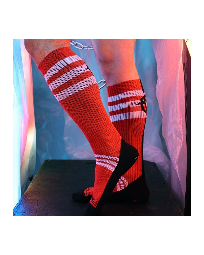 Chaussettes hautes Retro Remix Rouges sextoys et accessoires sur La Boutique du Hard