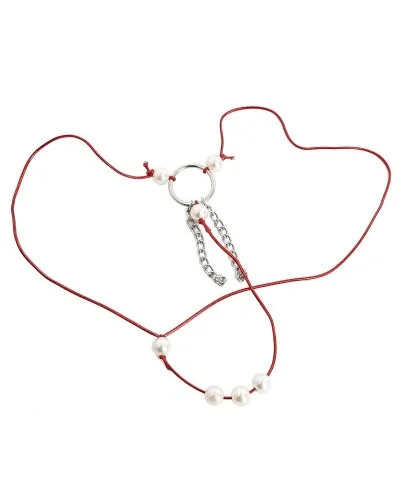 String avec Perles Garcia Rouge sextoys et accessoires sur La Boutique du Hard