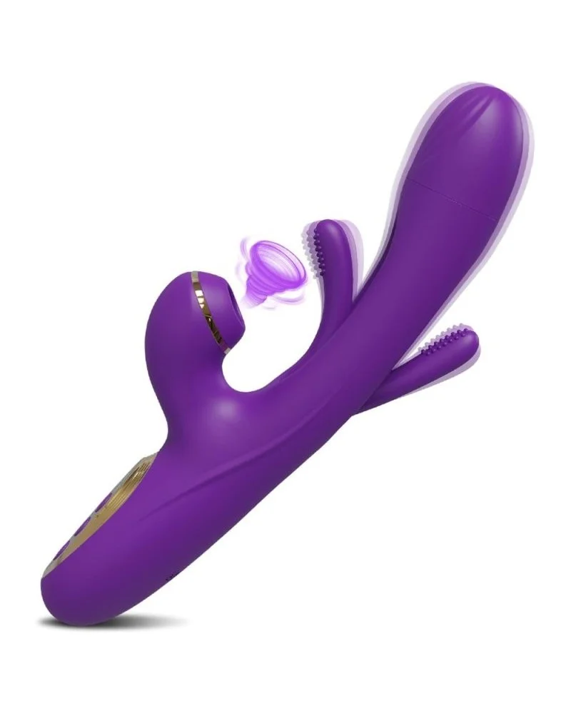 Vibro Rabbit Clitsuck 13 x 3.6cm Violet sextoys et accessoires sur La Boutique du Hard