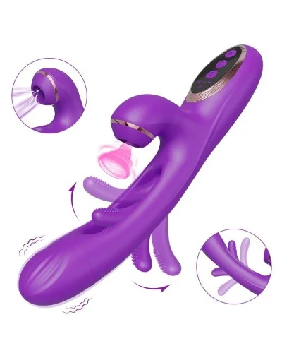 Vibro Rabbit Clitsuck 13 x 3.6cm Violet sextoys et accessoires sur La Boutique du Hard