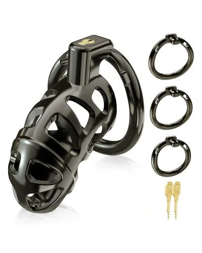 Cage de chasteté Very Lock 10.5 x 3.5 cm Noire sextoys et accessoires sur La Boutique du Hard