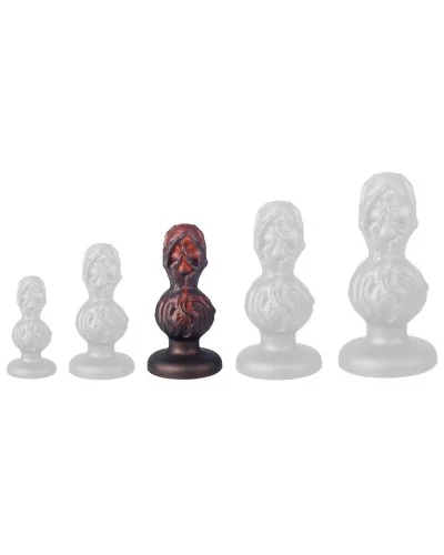 Plug Skullis M 14.5 x 6.5 cm Rouge-Noir sextoys et accessoires sur La Boutique du Hard