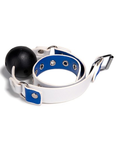 Bâillon-Boule Gago Blanc-Bleu sextoys et accessoires sur La Boutique du Hard