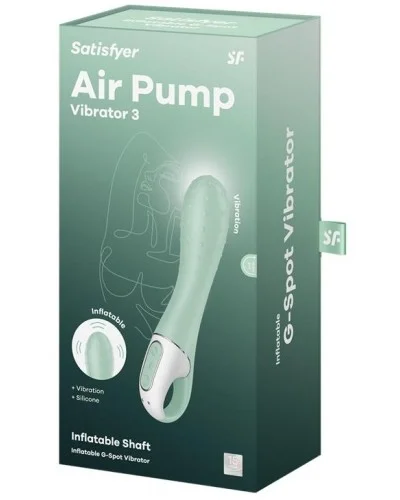 Vibro Point G Gonflable Air Pump Vibrator 3 12 x 4cm sextoys et accessoires sur La Boutique du Hard