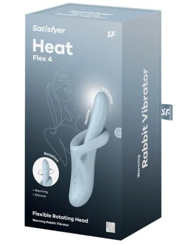 Vibro Rabbit Heat Flex 4 Bleu sextoys et accessoires sur La Boutique du Hard