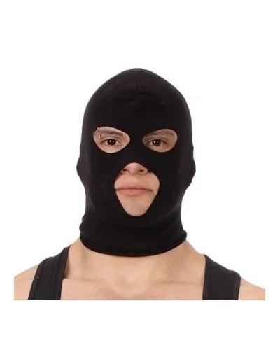 Cagoule Face Mask Noire sextoys et accessoires sur La Boutique du Hard