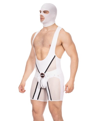 Cagoule Face Mask Blanche sextoys et accessoires sur La Boutique du Hard