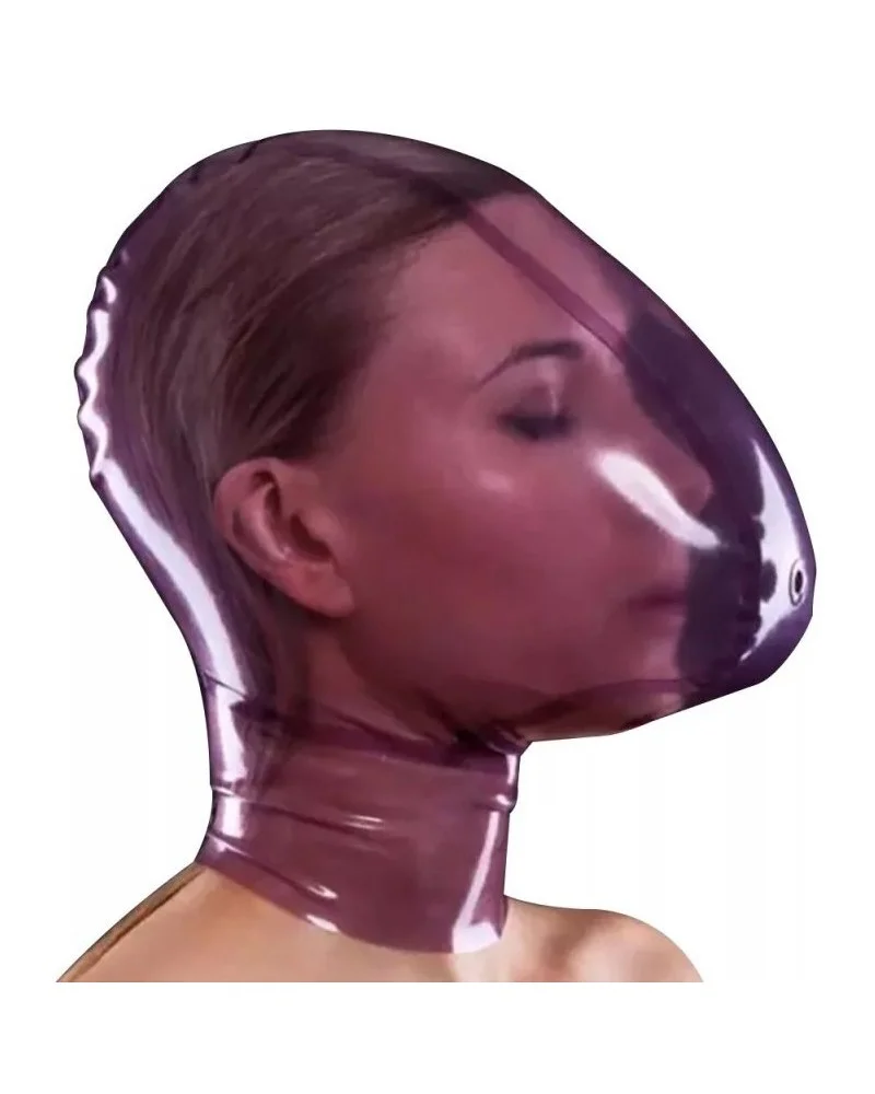Cagoule Fetish Breath Violet sextoys et accessoires sur La Boutique du Hard