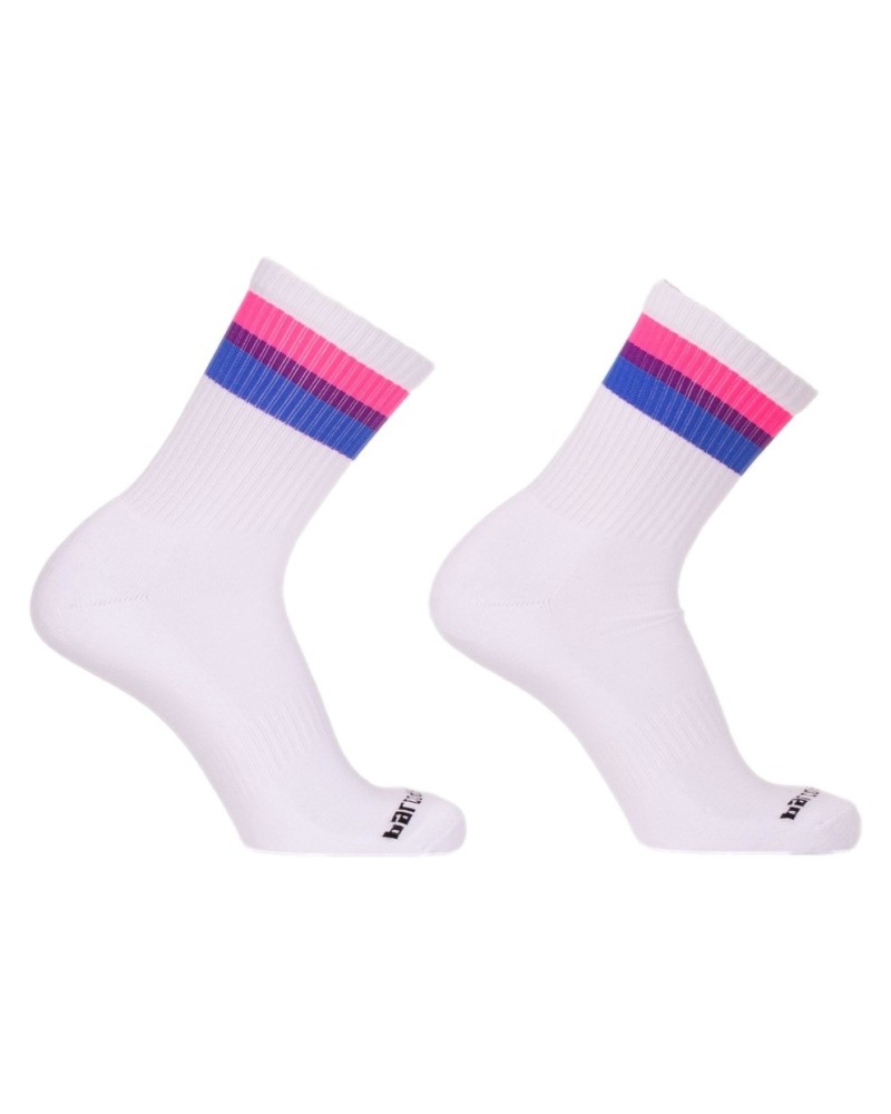 Chaussettes blanches Bisex Flag Fetish Half Socks sextoys et accessoires sur La Boutique du Hard