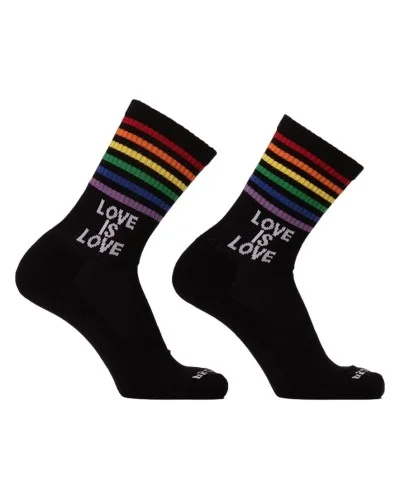 Chaussettes Love is Love Gym Socks Noires sextoys et accessoires sur La Boutique du Hard