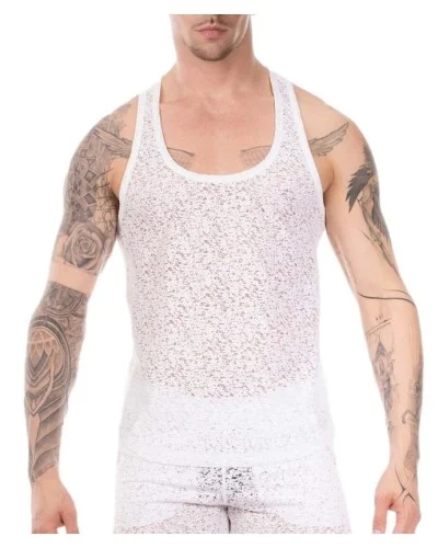 Débardeur Joshua Blanc sextoys et accessoires sur La Boutique du Hard