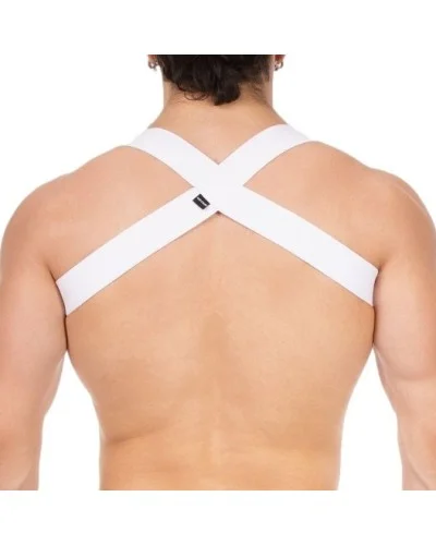 Harnais élastique Everette Blanc sextoys et accessoires sur La Boutique du Hard