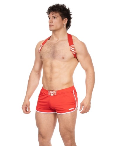 Harnais élastique Everette Rouge sextoys et accessoires sur La Boutique du Hard