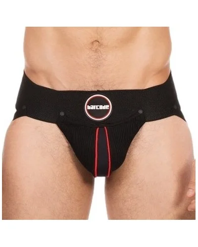 Jockstrap Rokk Noir-Rouge sextoys et accessoires sur La Boutique du Hard