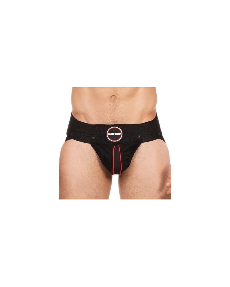 Jockstrap Rokk Noir-Rouge sextoys et accessoires sur La Boutique du Hard