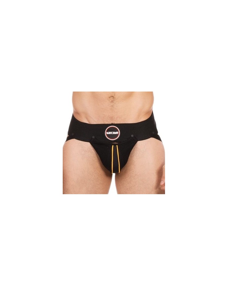 Jockstrap Rokk Noir-Jaune sextoys et accessoires sur La Boutique du Hard
