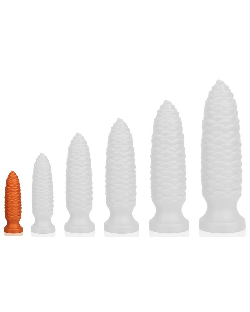 Plug Long Pine XS 11.5 x 3 cm Orange sextoys et accessoires sur La Boutique du Hard