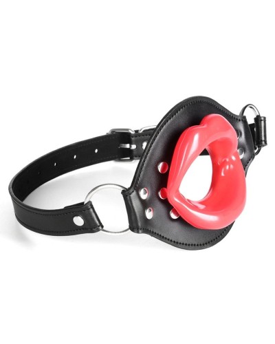 Bâillon Lips Gag Noir-Rouge sextoys et accessoires sur La Boutique du Hard