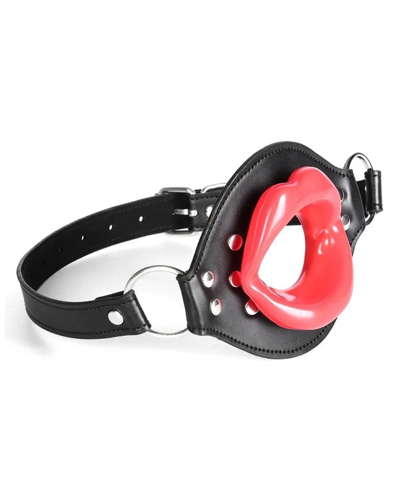 Bâillon Lips Gag Noir-Rouge sextoys et accessoires sur La Boutique du Hard