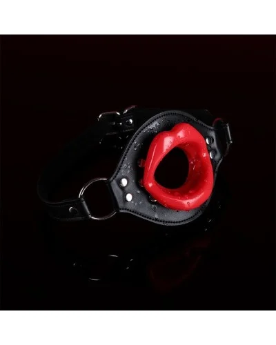 Bâillon Lips Gag Noir-Rouge sextoys et accessoires sur La Boutique du Hard
