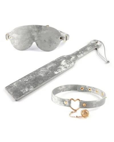 Coffret Sm Velvet 3 Pièces Gris sextoys et accessoires sur La Boutique du Hard