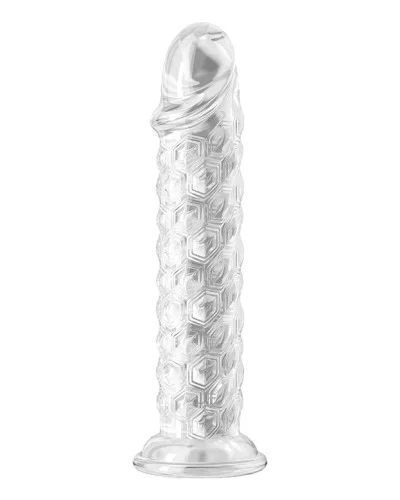 Gode Hexa Clear 17 x 3.8cm sextoys et accessoires sur La Boutique du Hard