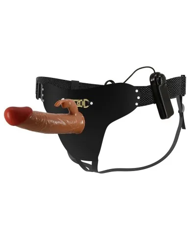 Gode Ceinture Creux Vibrant Marion 15 x 4.4cm Marron sextoys et accessoires sur La Boutique du Hard