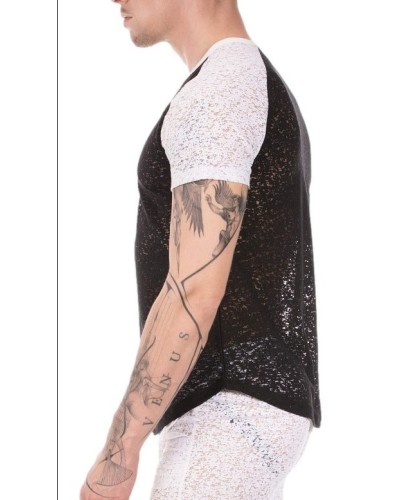 T-shirt Micah Noir-Blanc sextoys et accessoires sur La Boutique du Hard
