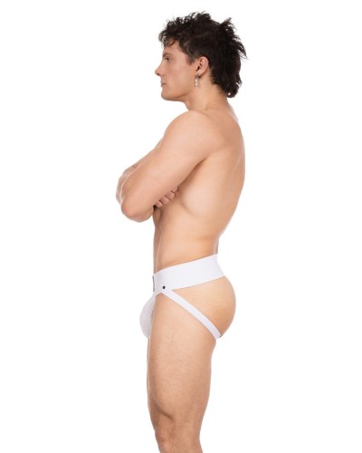 Jockstrap Rokk Blanc-Bleu sextoys et accessoires sur La Boutique du Hard