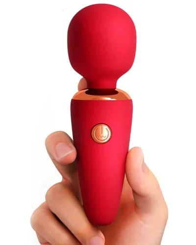 Mini Wand Creamy Vibes 10 cm Tête 30 mm Rouge sextoys et accessoires sur La Boutique du Hard