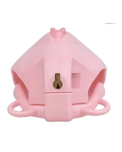 Cage de Chasteté avec Harnais Sislab 5.5 x 3.5cm Rose sextoys et accessoires sur La Boutique du Hard