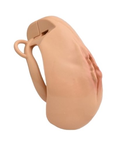 Cage de Chasteté avec Harnais Sislab 5.5 x 3.5cm Beige sextoys et accessoires sur La Boutique du Hard