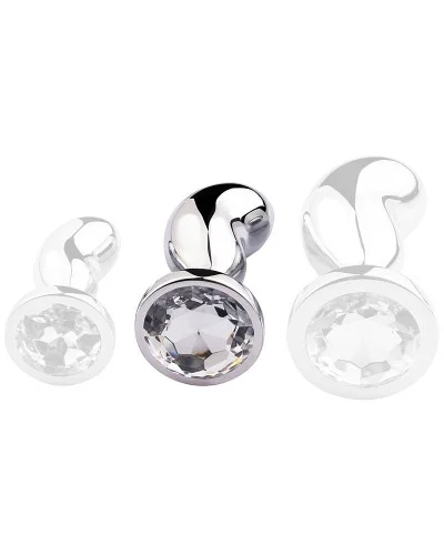 Plug Bijou Bean Silver M 7 x 3cm sextoys et accessoires sur La Boutique du Hard