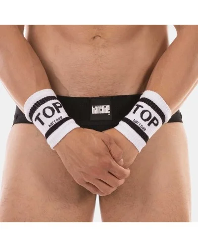 Lot de 2 Bandeaux de poignets Top Blancs sextoys et accessoires sur La Boutique du Hard