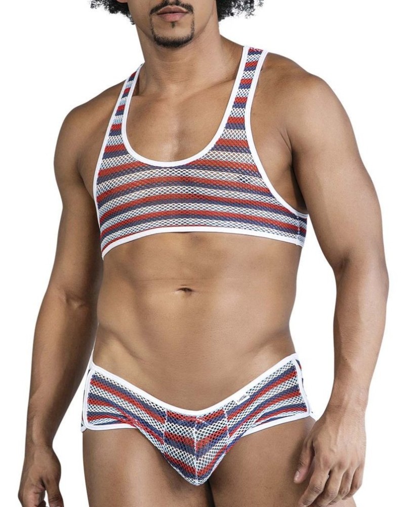 Ensemble Luniros Bleu Blanc Rouge sextoys et accessoires sur La Boutique du Hard