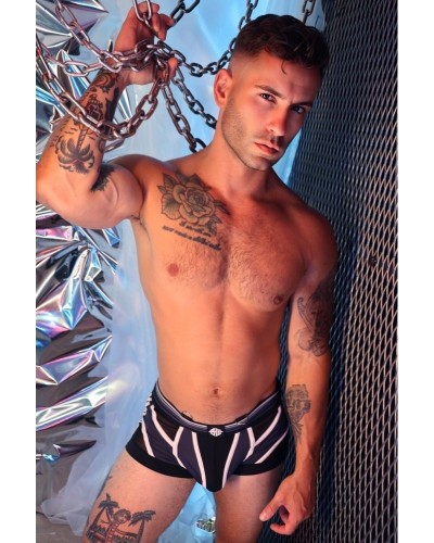 Boxer Circuit Breaker Noir-Gris sextoys et accessoires sur La Boutique du Hard