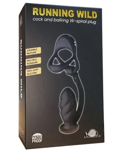Balletretcher et Plug Ass Spiral 8.5 x 3.6 cm - 10 Vibrations sextoys et accessoires sur La Boutique du Hard