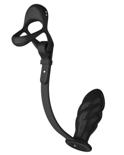 Balletretcher et Plug Ass Spiral 8.5 x 3.6 cm - 10 Vibrations sextoys et accessoires sur La Boutique du Hard