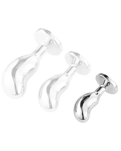 Plug Bijou Bean Silver S 6 x 2.3cm Noir sextoys et accessoires sur La Boutique du Hard