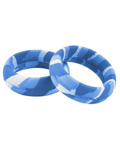 Pack 3 Cockrings Silimix Bleus sextoys et accessoires sur La Boutique du Hard